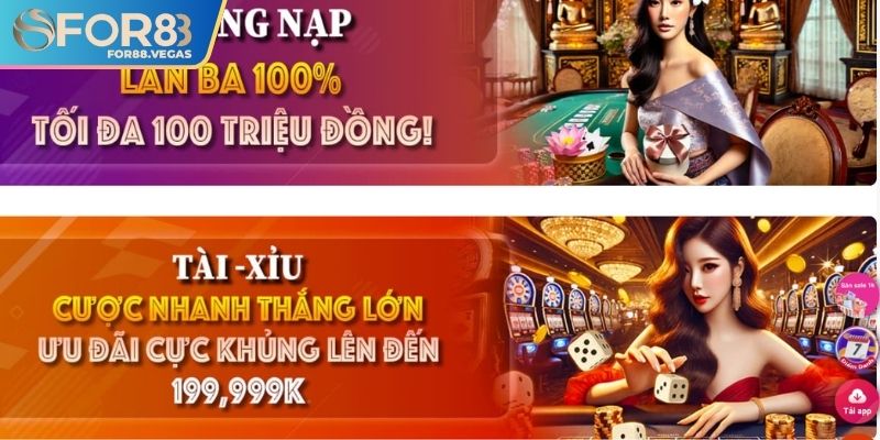 Hướng dẫn cách lấy khuyến mãi for88